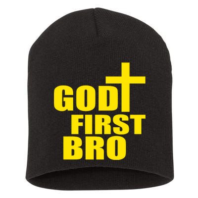 God First Bro Short Acrylic Beanie