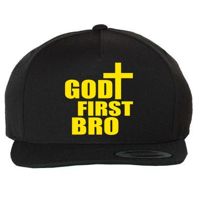 God First Bro Wool Snapback Cap