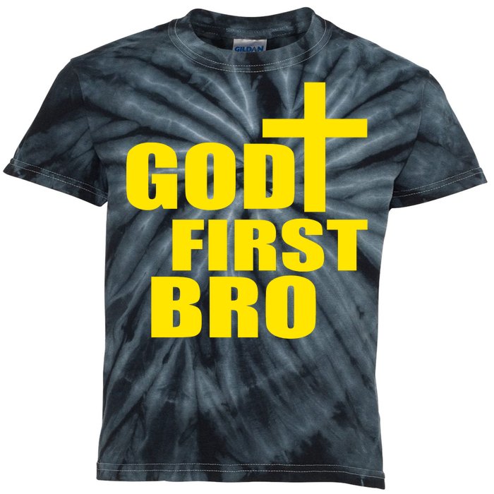 God First Bro Kids Tie-Dye T-Shirt