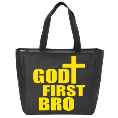 God First Bro Zip Tote Bag