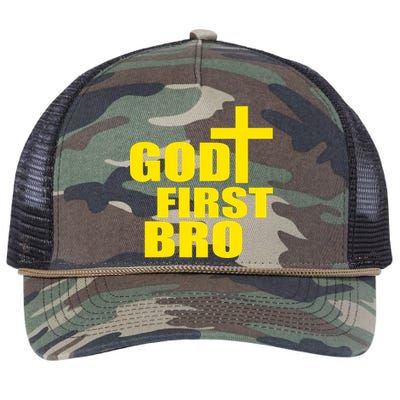 God First Bro Retro Rope Trucker Hat Cap