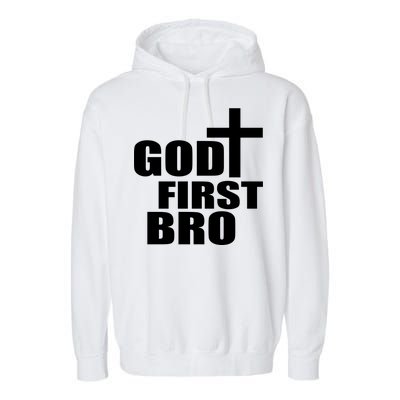 God First Bro Garment-Dyed Fleece Hoodie