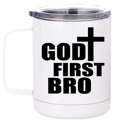 God First Bro 12 oz Stainless Steel Tumbler Cup