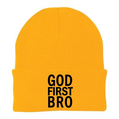 God First Bro Christian Knit Cap Winter Beanie