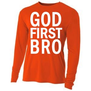 God First Bro Christian Cooling Performance Long Sleeve Crew