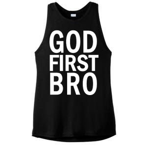 God First Bro Christian Ladies PosiCharge Tri-Blend Wicking Tank