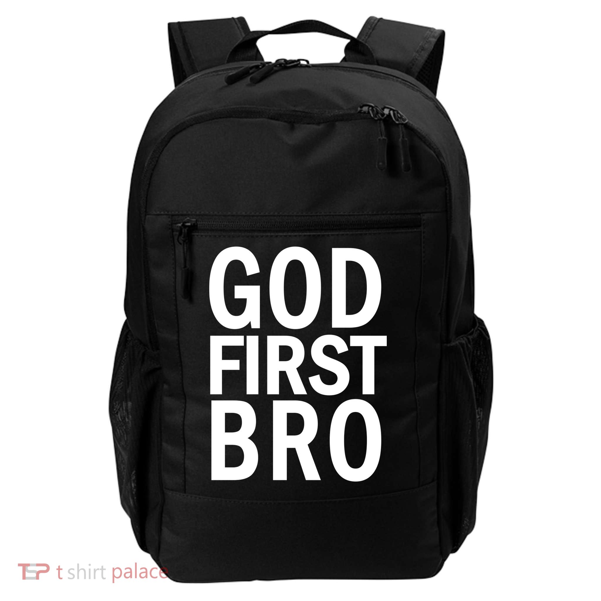 God First Bro Christian Daily Commute Backpack