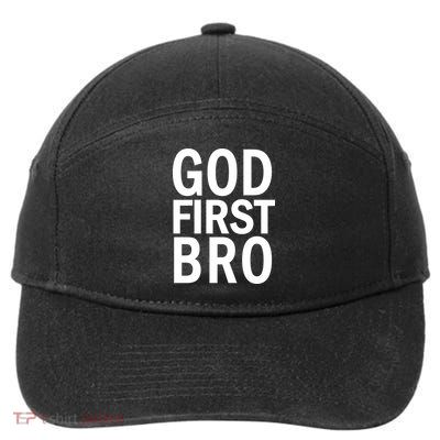 God First Bro Christian 7-Panel Snapback Hat