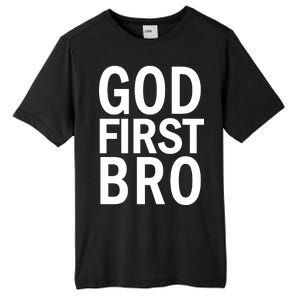 God First Bro Christian Tall Fusion ChromaSoft Performance T-Shirt