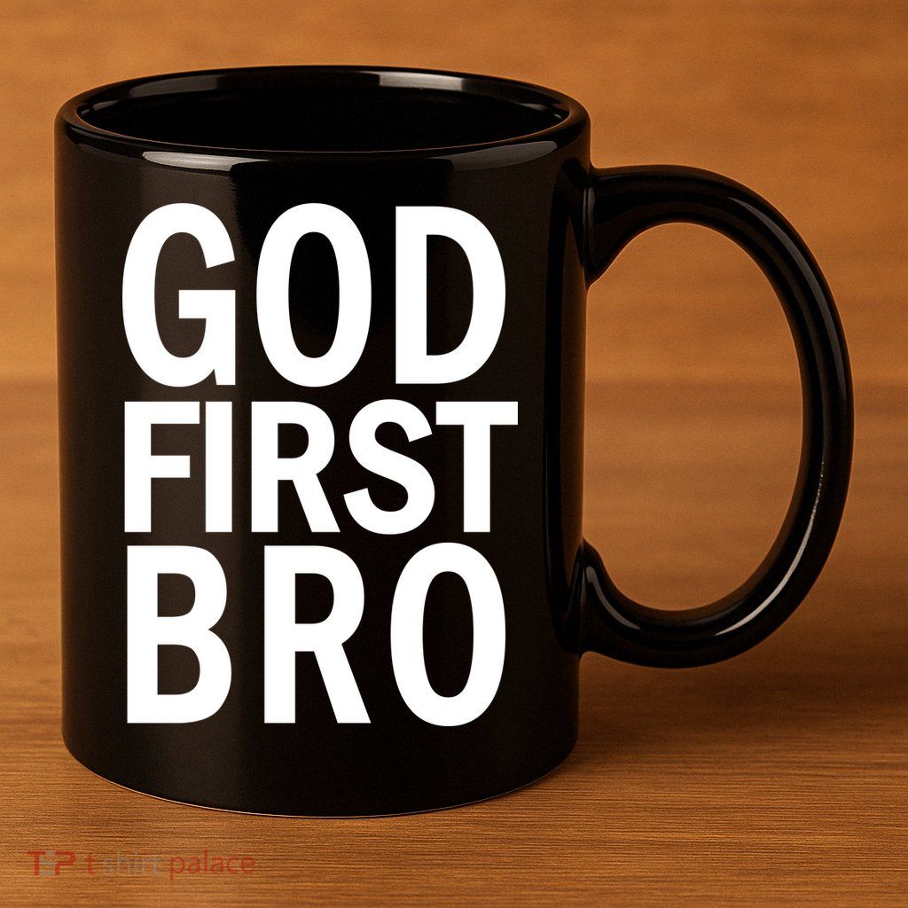 God First Bro Christian 11oz C Handle Ceramic Mug