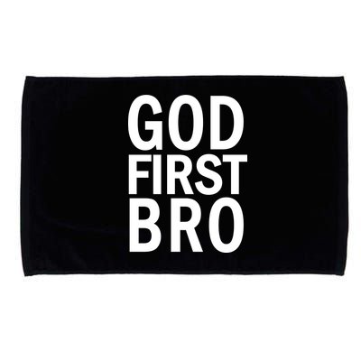 God First Bro Christian Microfiber Hand Towel