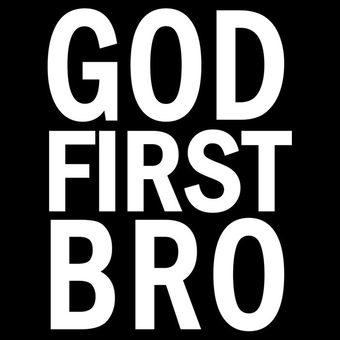 God First Bro Christian Cropped Pullover Crew