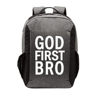 God First Bro Christian Vector Backpack