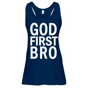 God First Bro Christian Ladies Essential Flowy Tank