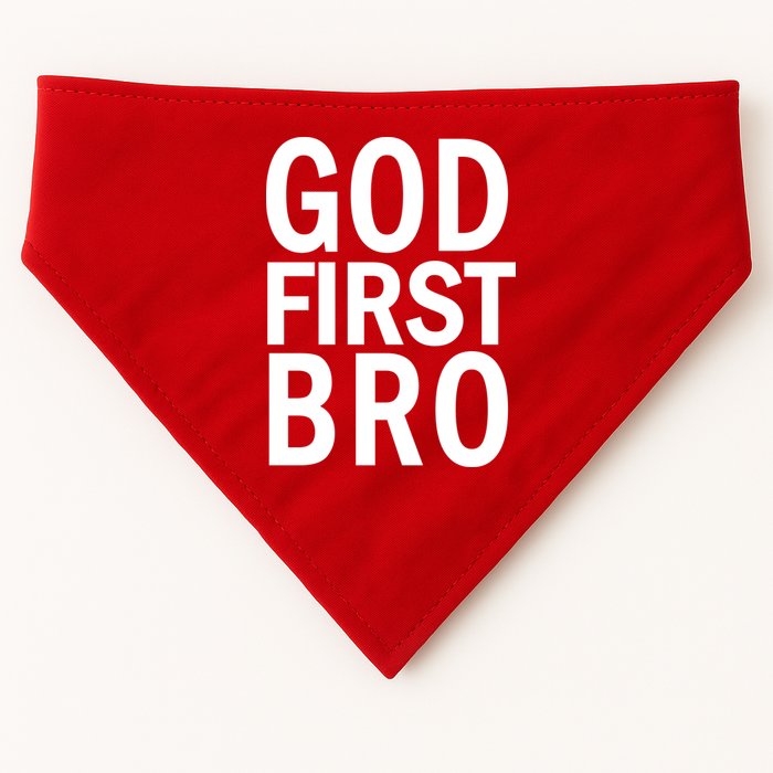 God First Bro Christian USA-Made Doggie Bandana