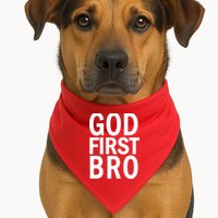 God First Bro Christian USA-Made Doggie Bandana
