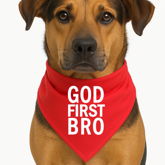 God First Bro Christian USA-Made Doggie Bandana