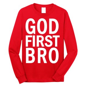 God First Bro Christian Long Sleeve Shirt