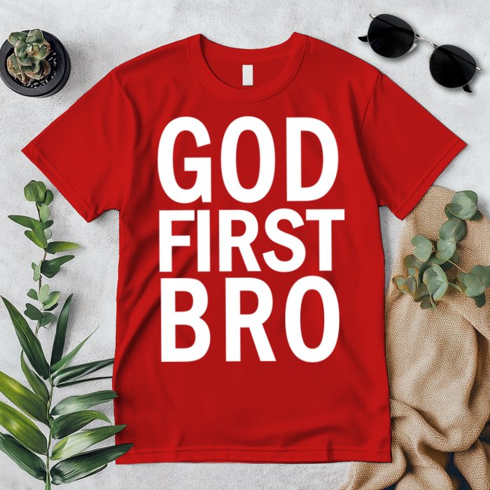 God First Bro Christian Premium T-Shirt