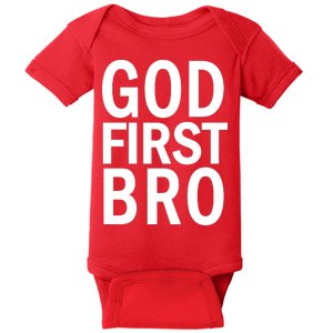 God First Bro Christian Baby Bodysuit