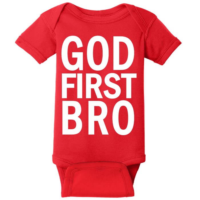 God First Bro Christian Baby Bodysuit