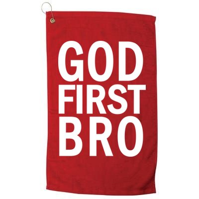 God First Bro Christian Golf Towel