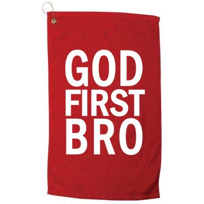 God First Bro Christian Platinum Collection Golf Towel