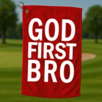 God First Bro Christian Golf Towel