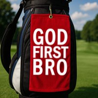 God First Bro Christian Golf Towel