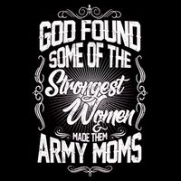 God Found Strong Army Moms Drawstring Bag