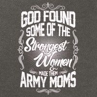 God Found Strong Army Moms Cotton Canvas Backpack