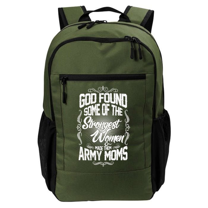 God Found Strong Army Moms Backpack