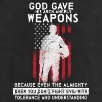 God Gave Weapons To Fight Evil Adult Drive Performance Visor