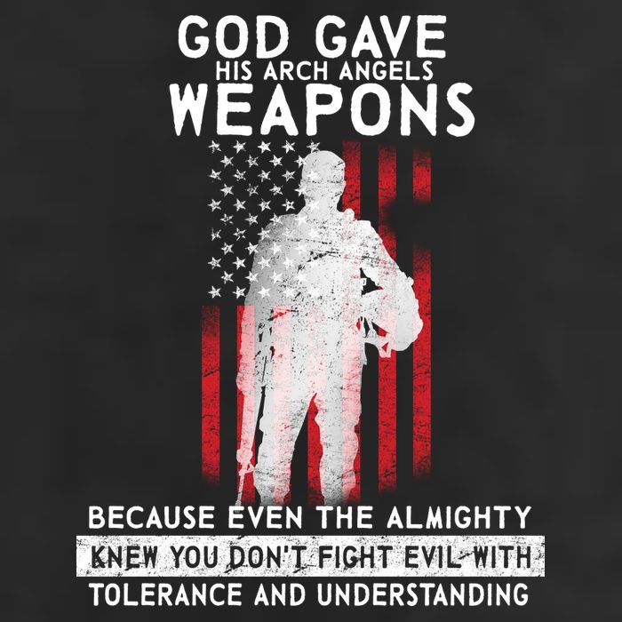 God Gave Weapons To Fight Evil Adult Drive Performance Visor