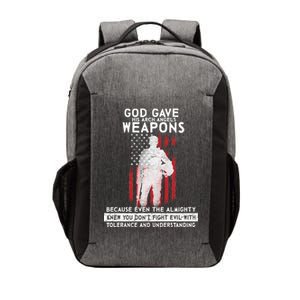 God Gave Weapons To Fight Evil Vector Backpack