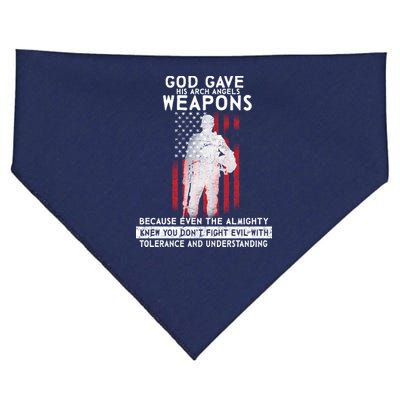 God Gave Weapons To Fight Evil USA-Made Doggie Bandana