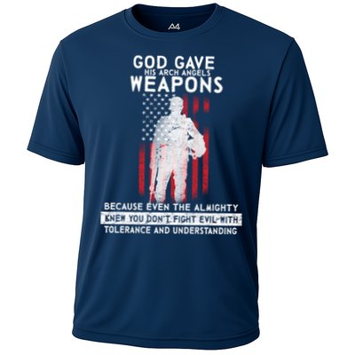 God Gave Weapons To Fight Evil Performance Shirt