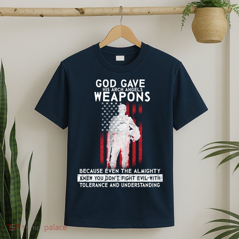 God Gave Weapons To Fight Evil T-Shirt