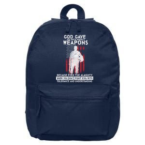 God Gave Weapons To Fight Evil 16 in Basic Backpack