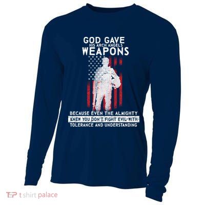God Gave Weapons To Fight Evil Cooling Performance Long Sleeve Crew