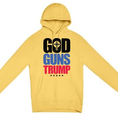 God Guns & Donald Trump Premium Pullover Hoodie