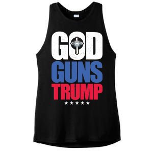 God Guns & Donald Trump Ladies PosiCharge Tri-Blend Wicking Tank