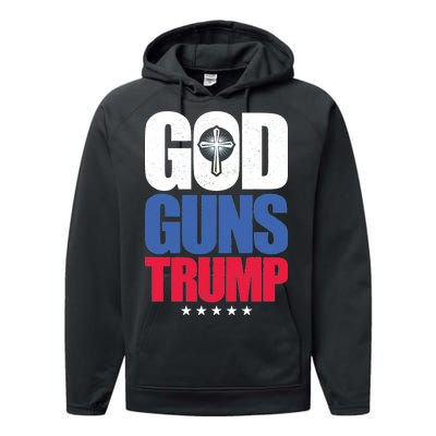 God Guns & Donald Trump Performance Fleece Hoodie