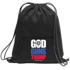 God Guns & Donald Trump Sweatshirt Cinch Pack Bag