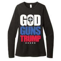 God Guns & Donald Trump Womens CVC Long Sleeve Shirt