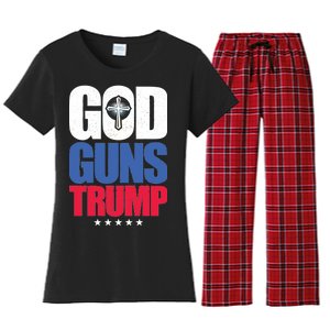 God Guns & Donald Trump Women's Flannel Pajama Set