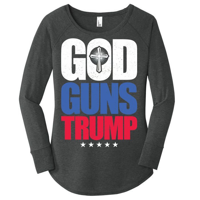 God Guns & Donald Trump Women's Perfect Tri Tunic Long Sleeve Shirt