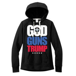 God Guns & Donald Trump Women's Fleece Hoodie