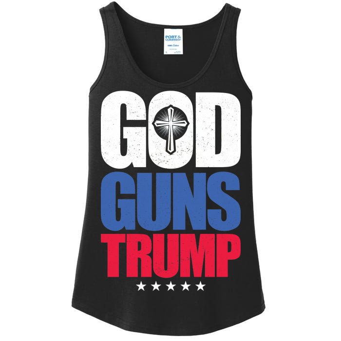 God Guns & Donald Trump Ladies Essential Tank