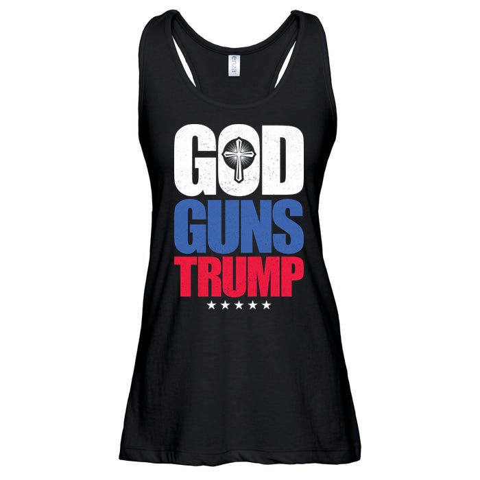 God Guns & Donald Trump Ladies Essential Flowy Tank